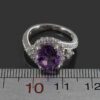 Thumbnail 3: 女款紫水晶银戒指 – Princess 款