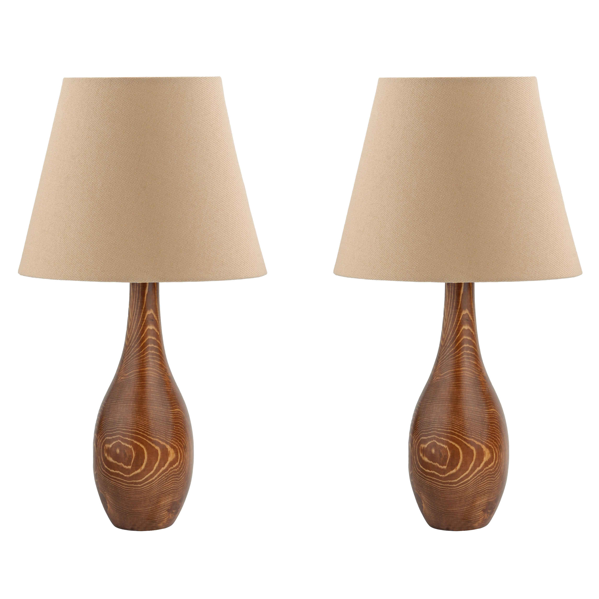 Main image of 木质装饰台灯两件套 – 手工制作 Safa