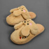 Thumbnail 3: 女款柔软毛绒拖鞋 – 兔子款