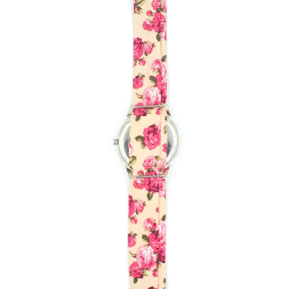 女款花卉波西米亚布艺丝巾手表 – 波斯书法 In Niz Bogzarad 款