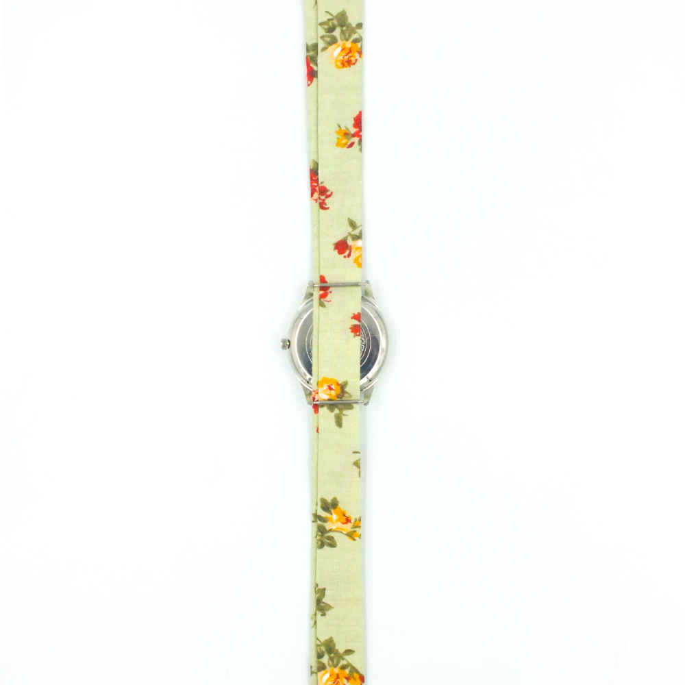 女款花卉波西米亚布艺丝巾手表 – 波斯书法 Nashavad Fash 款