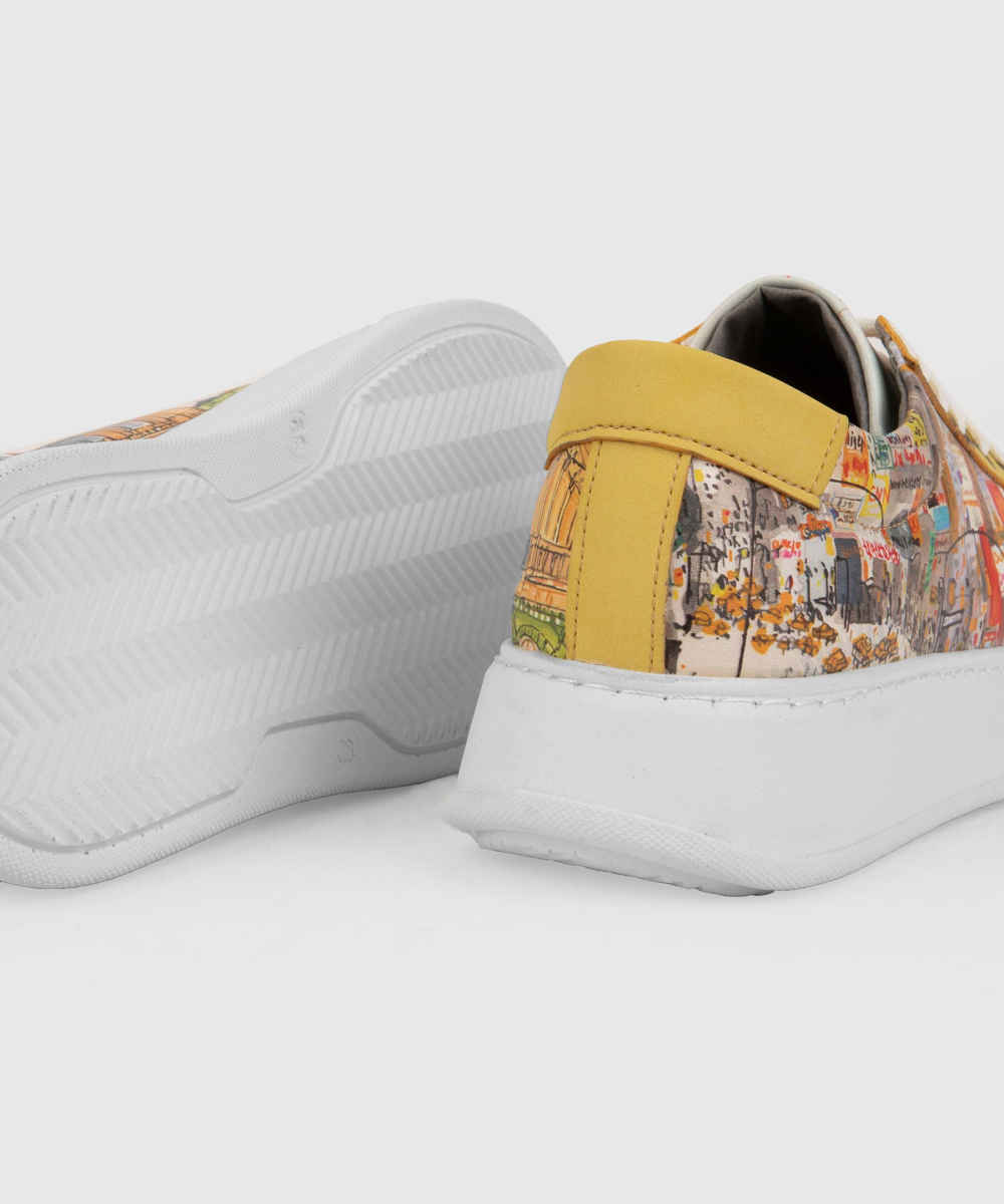 涂鸦印花运动鞋 – 女士时尚休闲鞋 City款