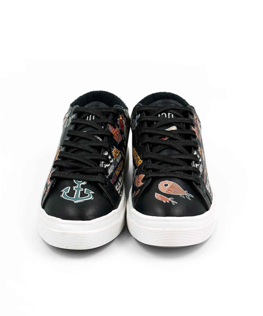 涂鸦印花运动鞋 – 女士时尚休闲鞋 Karin款