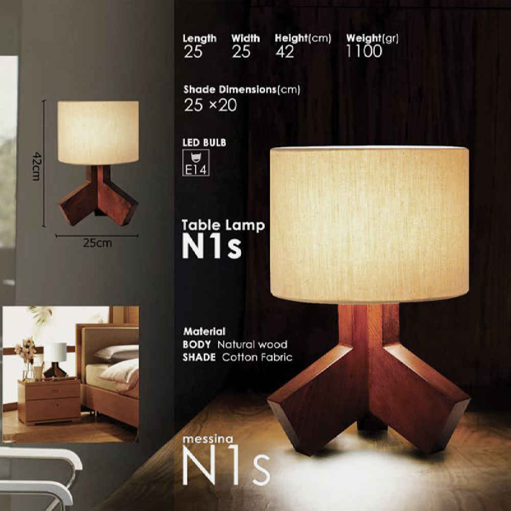 木质装饰台灯 – 手工制作 Bahman