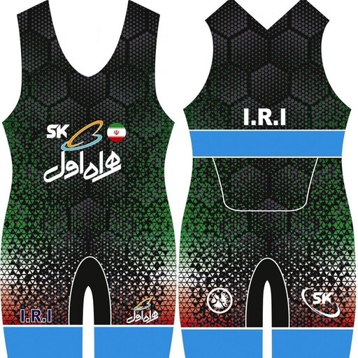 Main image of 男士伊朗无袖摔跤紧身服 – Sajadi Kia 款