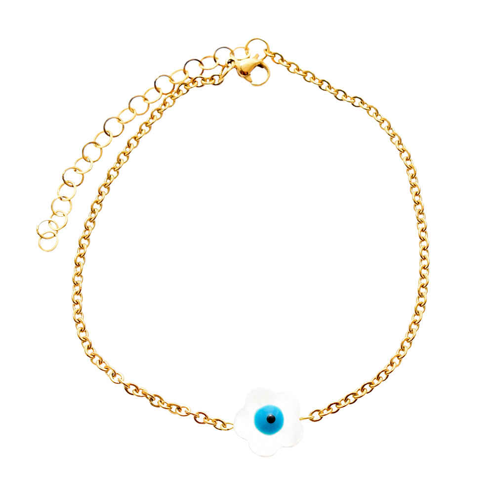 Main image of 钢制“邪眼”脚链，Sadafi 款