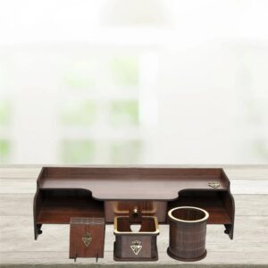 木质办公桌面收纳配件 – Saha 款（5件）