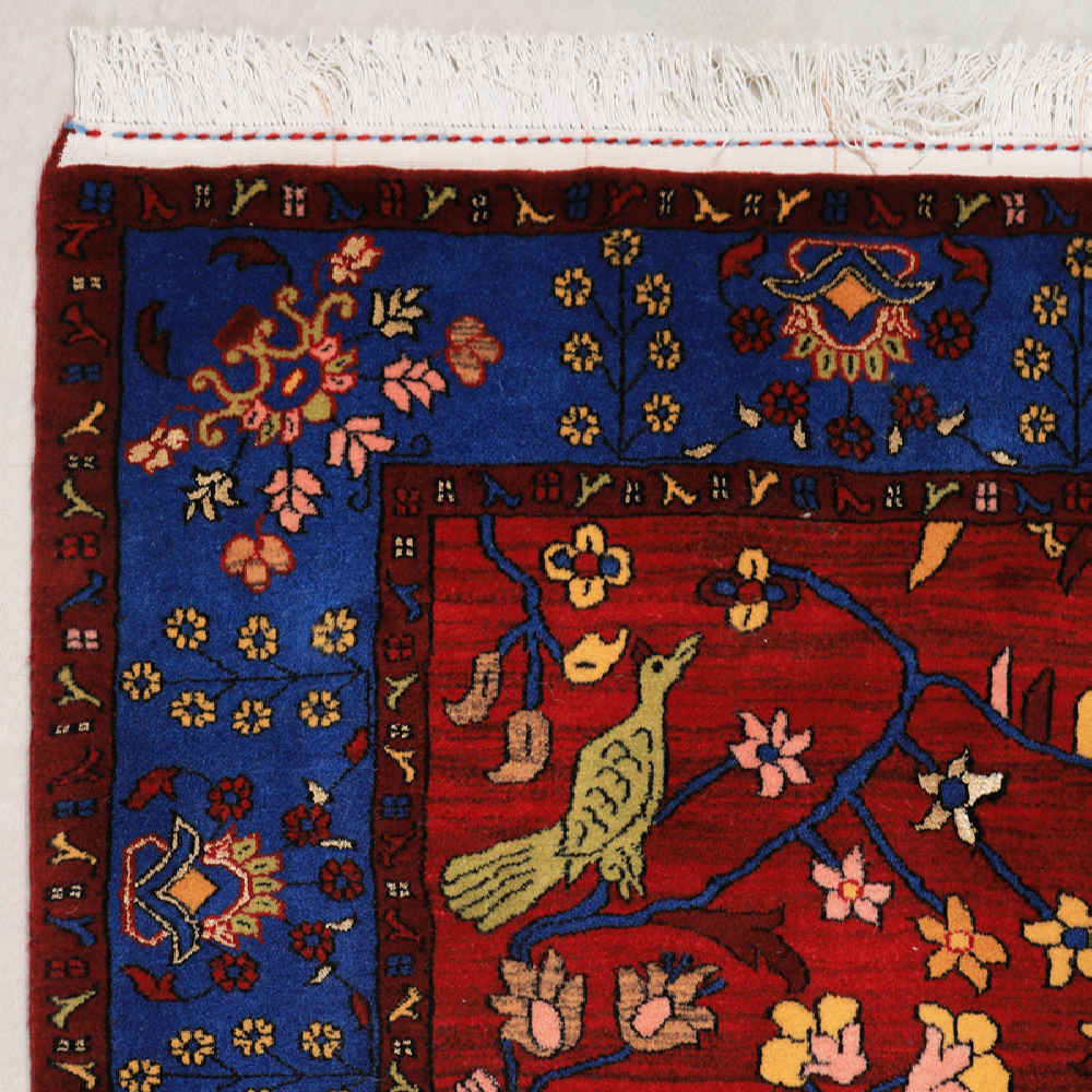 精细手工结制波斯地毯 伊斯法罕部落风格 羊毛 Derakhti