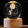 Thumbnail 3: 水晶球灯 幻想夜灯 – 月亮与宇航员