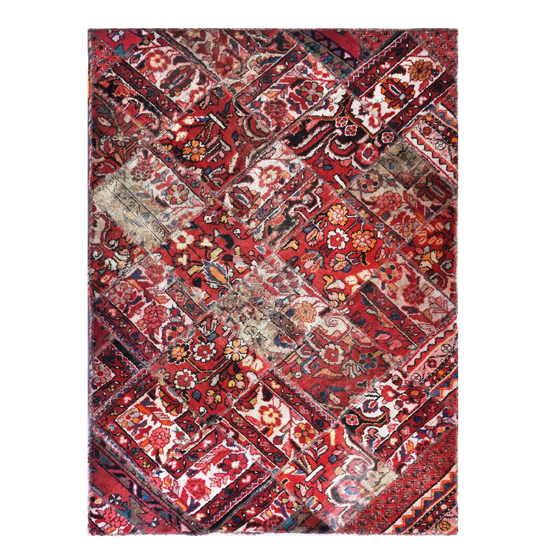 Main image of 复古波斯手工打结拼布地毯 切尔蒂克