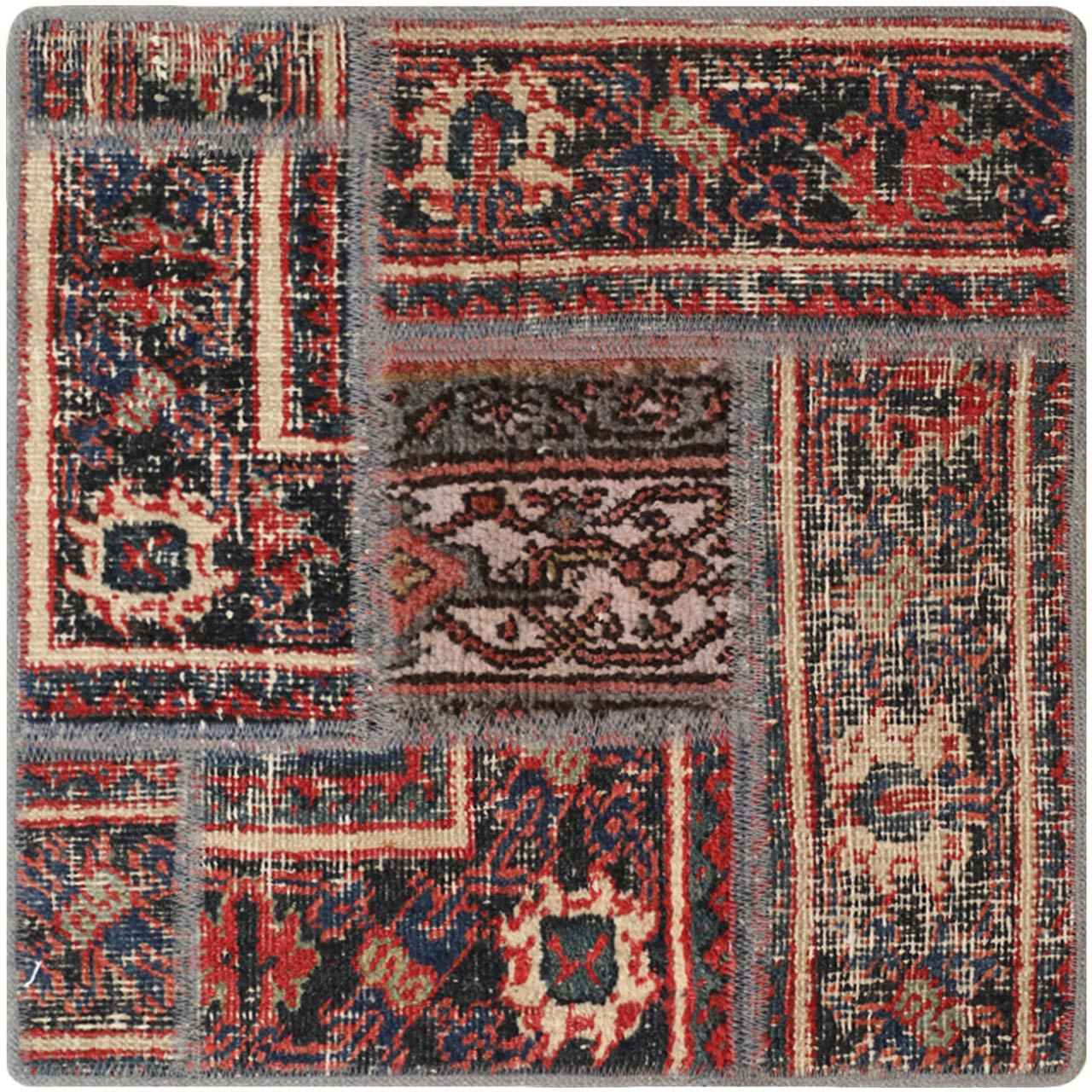 Main image of 复古波斯手工打结拼布地毯 哈里斯