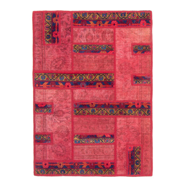 复古波斯手工打结拼布地毯 维斯