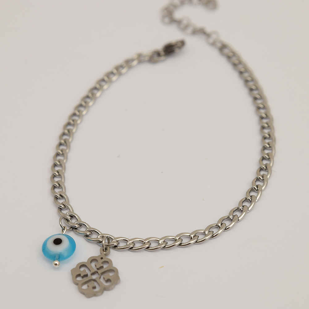 钢制“邪眼”脚链,Hana 款