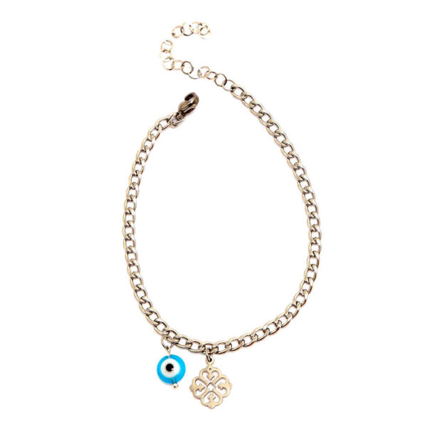 钢制“邪眼”脚链，Hana 款