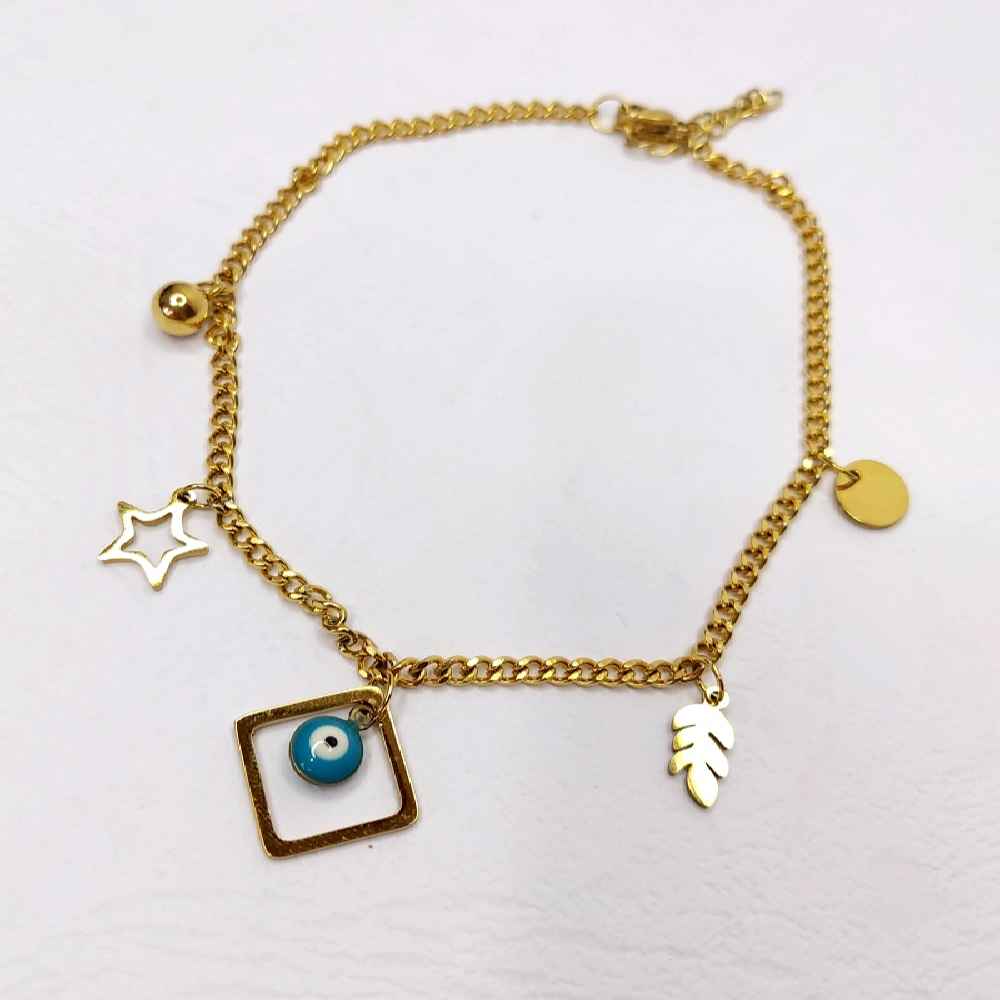 钢制“邪眼”脚链,Laleh 款