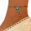 Thumbnail 2: 钢制串珠“邪眼”脚链，鱼款