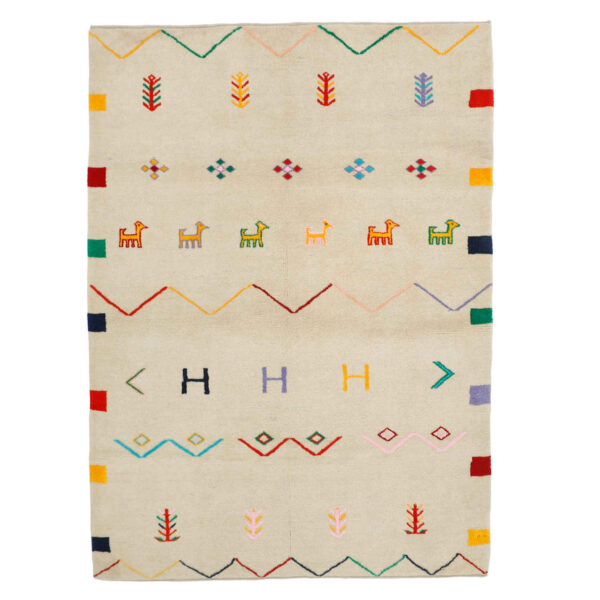 波斯加贝手工羊毛地毯 手工编织于设拉子 古拉贝通