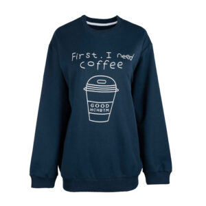 女士休闲圆领卫衣 款式 Coffee