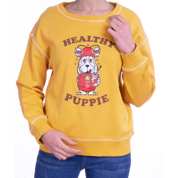 女士休闲圆领卫衣 款式 Healty