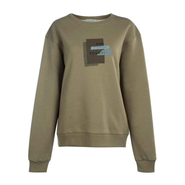 女士休闲圆领卫衣 款式 Stop