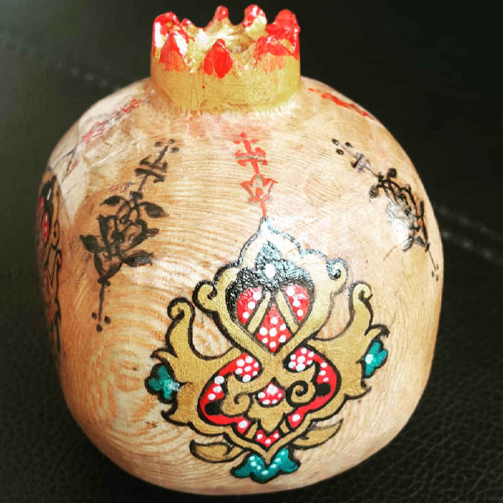 波斯木质香托 – 石榴款（2件套）