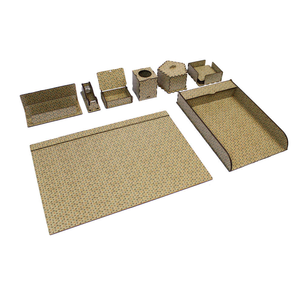 Main image of 木质办公桌面收纳配件 – Bardia 款（8件）