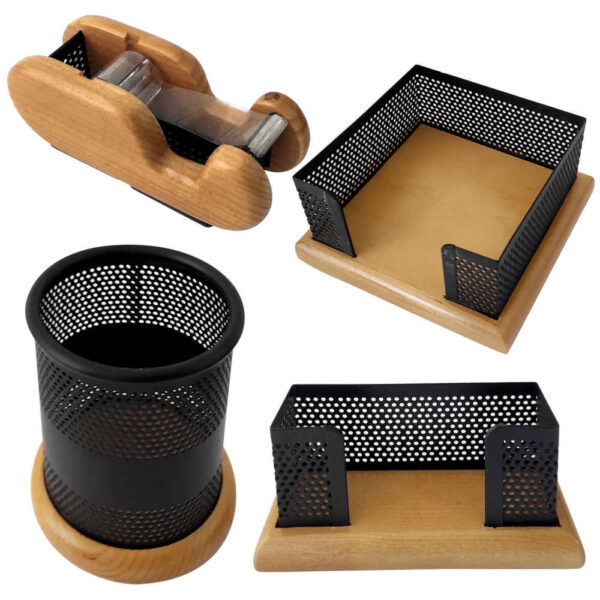 木质办公桌面收纳配件 – Vandad 款（4件）