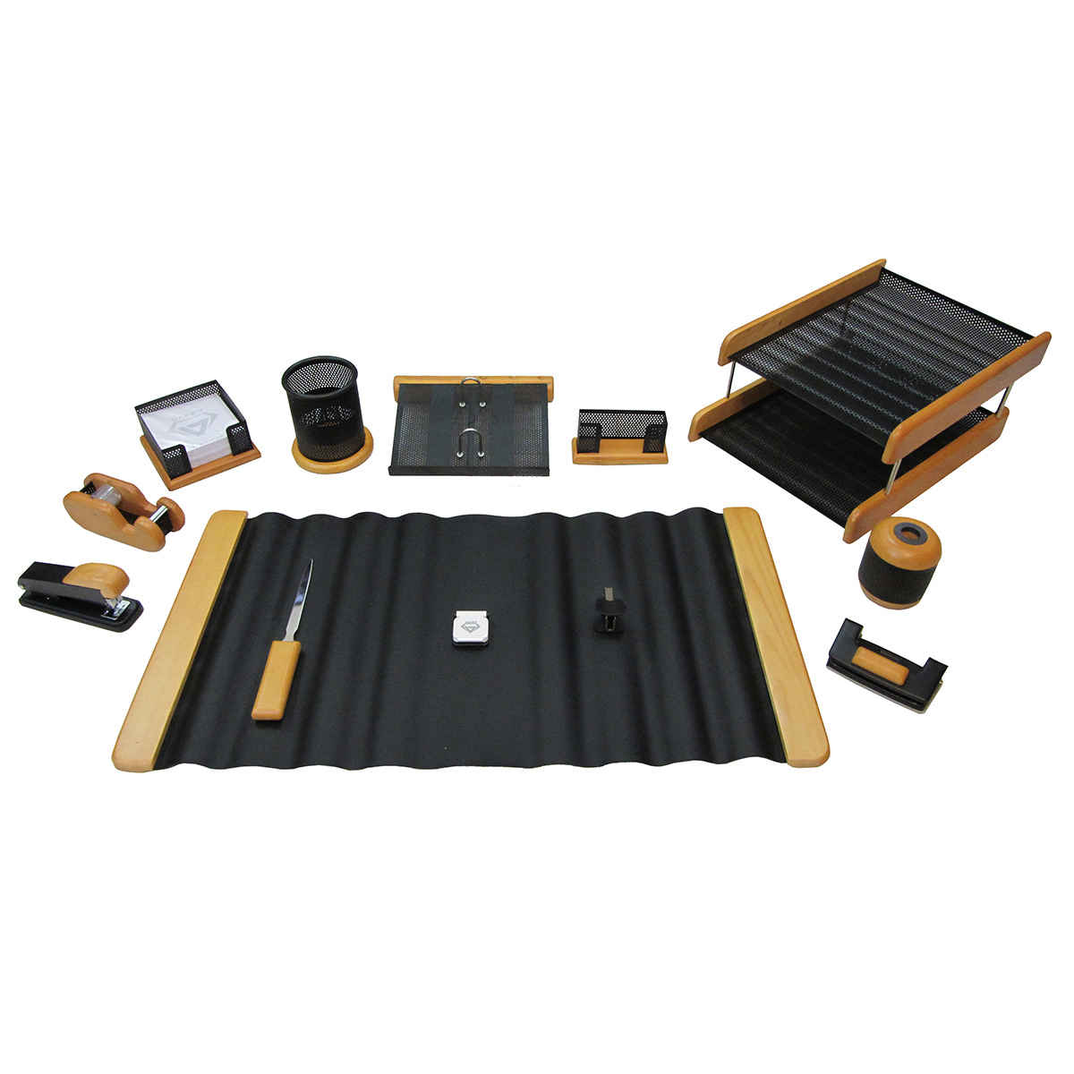 Main image of 木质办公桌面收纳配件 – Wafer 款（13件）