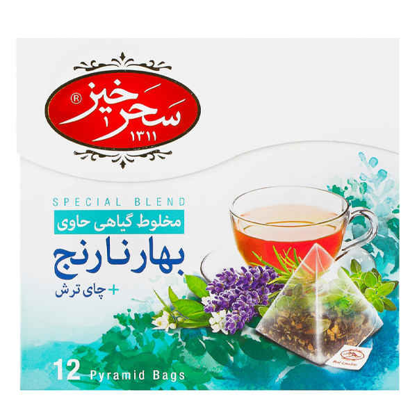 Saharkhiz草本茶混合：苦橙与酸茶（5包）