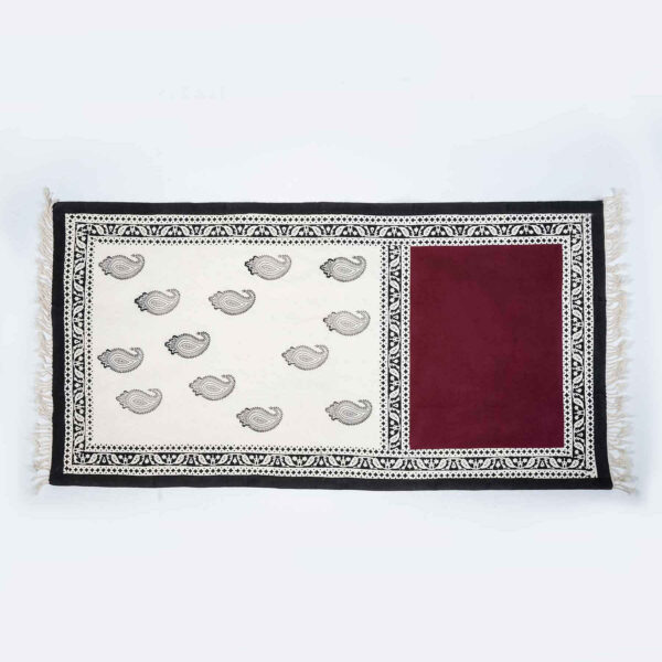 手工亚麻木刻印花桌旗——Aghigh 款