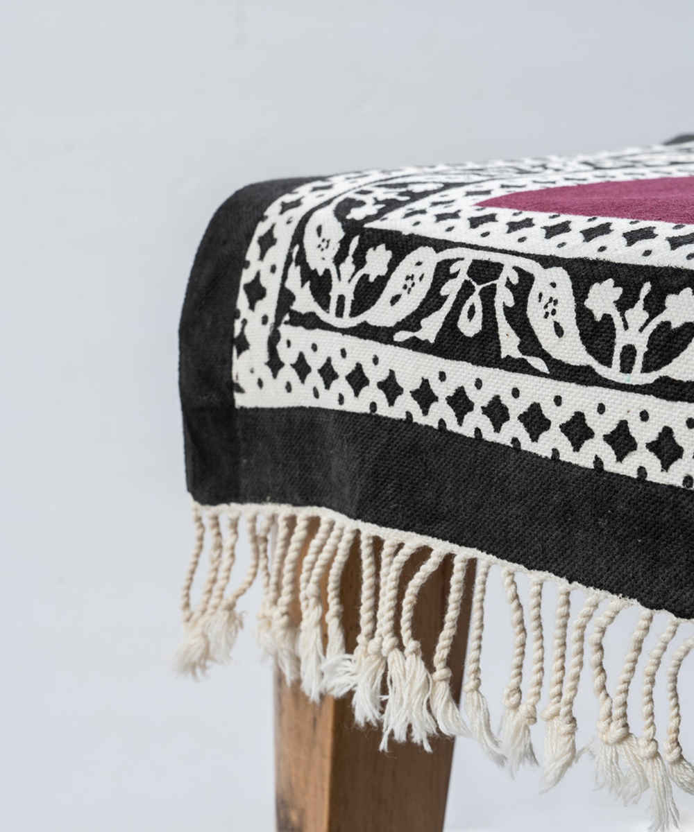 手工亚麻木刻印花桌旗——Aghigh 款