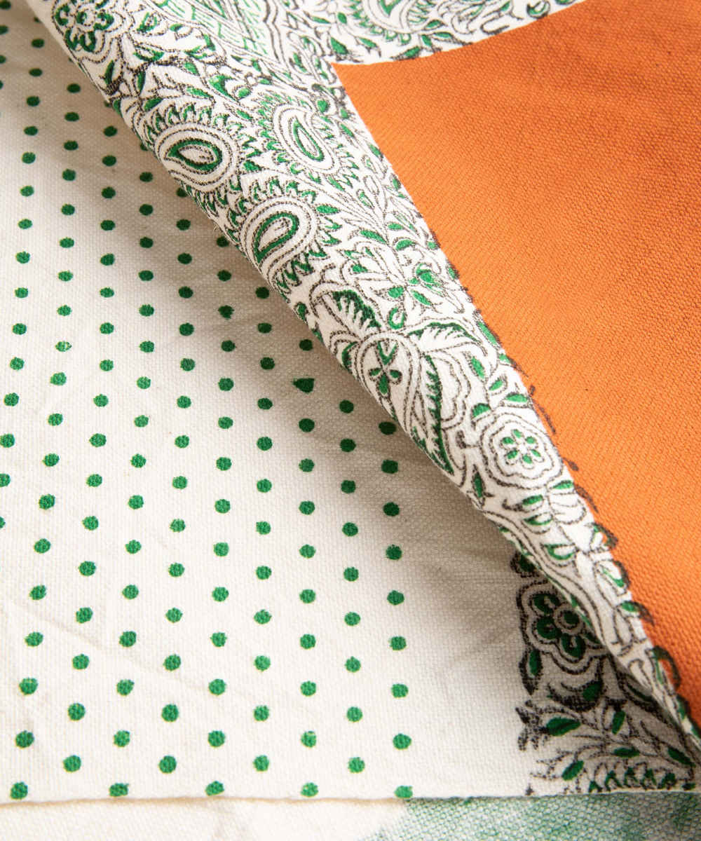 手工亚麻木刻印花桌旗——Borna 款