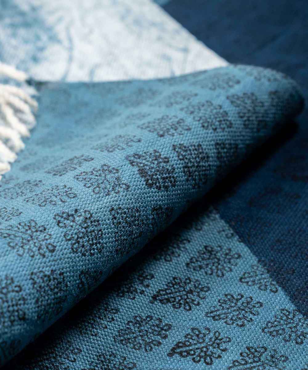 手工亚麻木刻印花桌旗——Keshtzaar 款