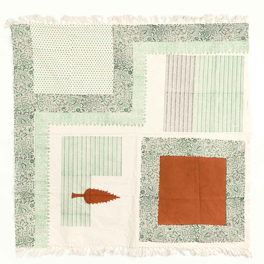 Main image of 木刻印花亚麻桌布——Badam 款