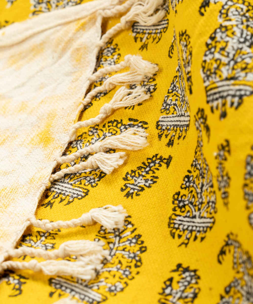 木刻印花亚麻桌布——Paisley(腰果花)款