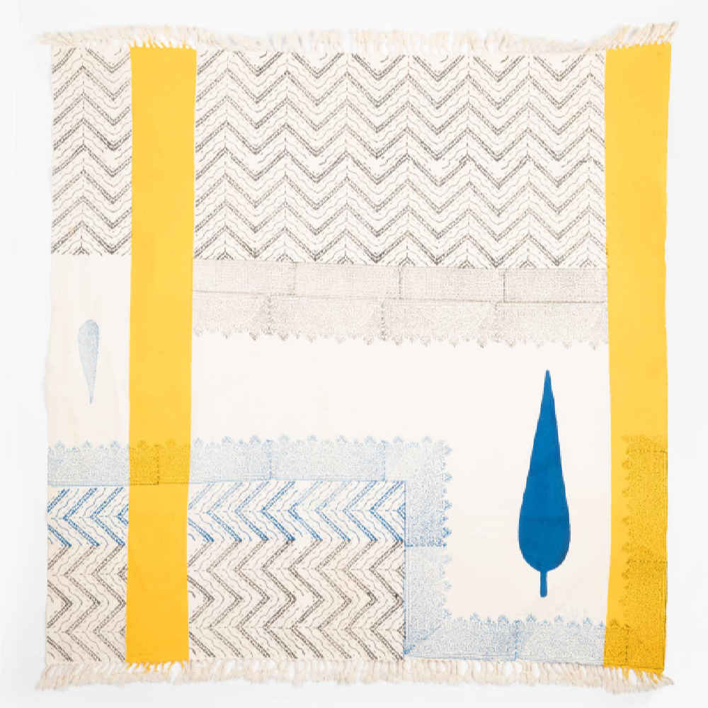 Main image of 木刻印花亚麻桌布——Sarv Ghajar 款