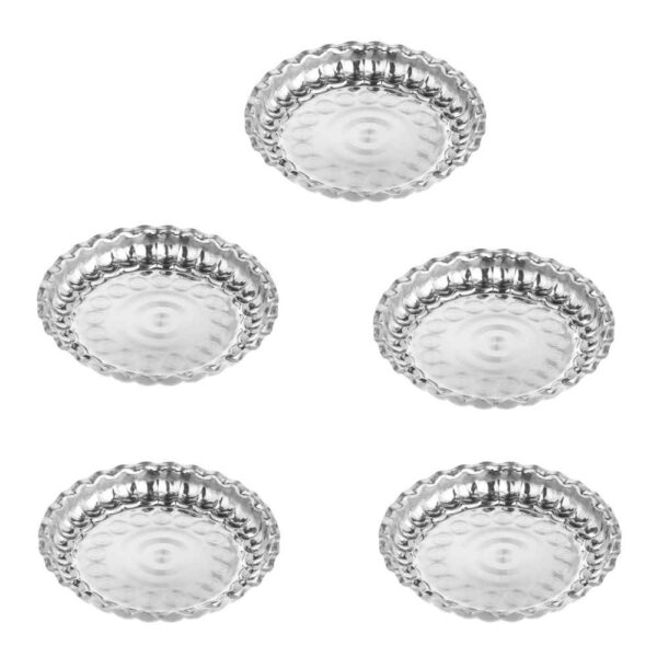 户外露营钢盘 – 轻便且坚固（5 件装）