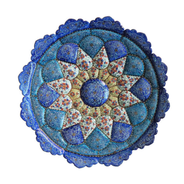 装饰铜盘——手绘波斯掐丝珐琅“伊斯利米”款