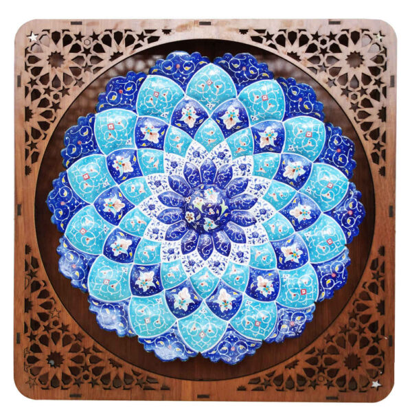 装饰铜盘——手绘波斯掐丝珐琅“玛赫塔”款