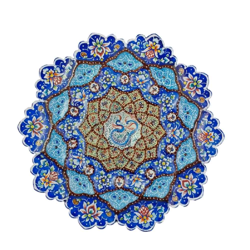 Main image of 装饰铜盘——手绘波斯掐丝珐琅“纳米恩”款