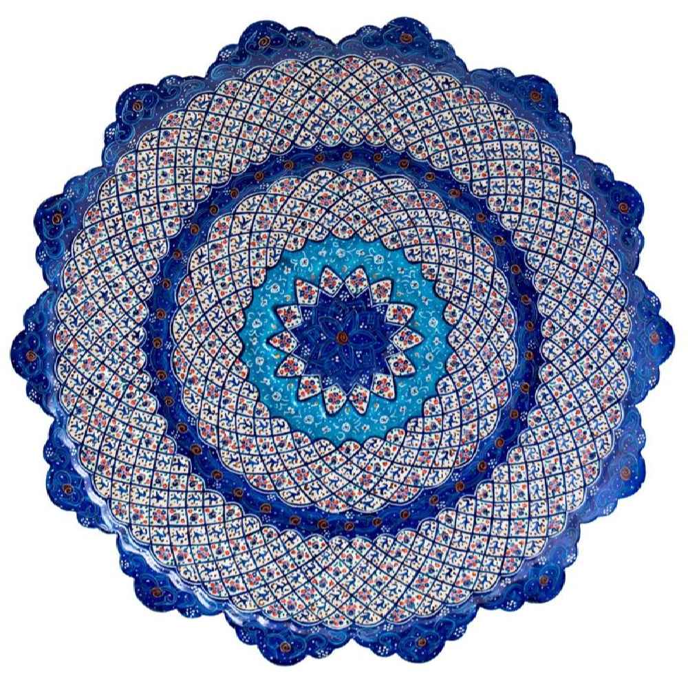 Main image of 装饰铜盘——手绘波斯掐丝珐琅“纳斯塔兰”款