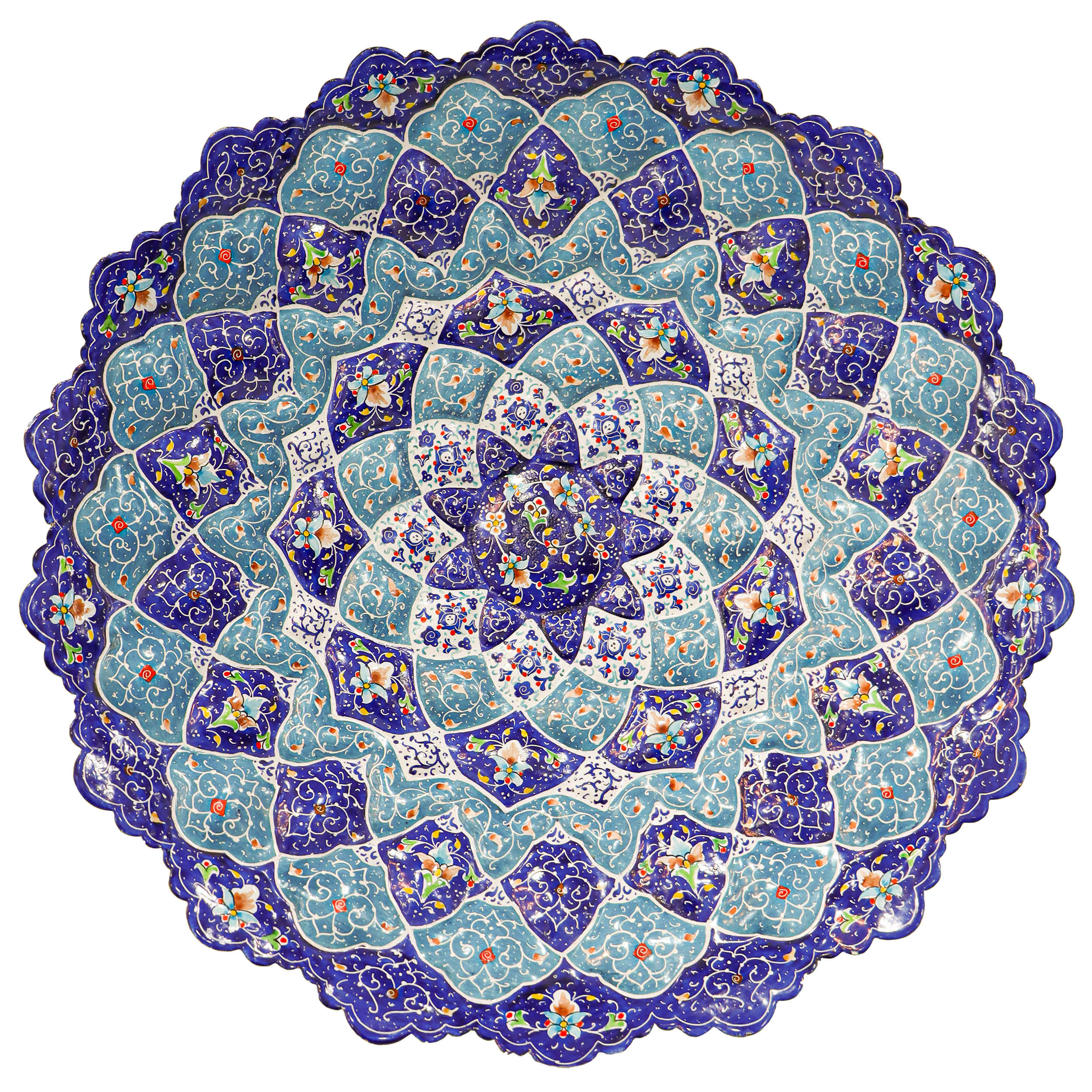 Main image of 装饰铜盘——手绘波斯掐丝珐琅“托兰吉”款