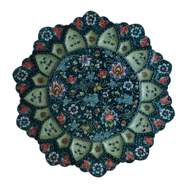 装饰铜盘——手绘波斯掐丝珐琅花卉款