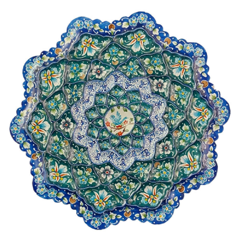 Main image of 装饰铜盘——手绘波斯掐丝珐琅“塔拉诺姆”款