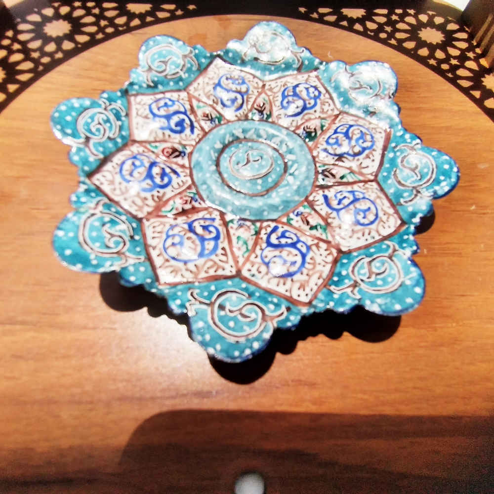 装饰铜盘——手绘波斯掐丝珐琅“哈米”款