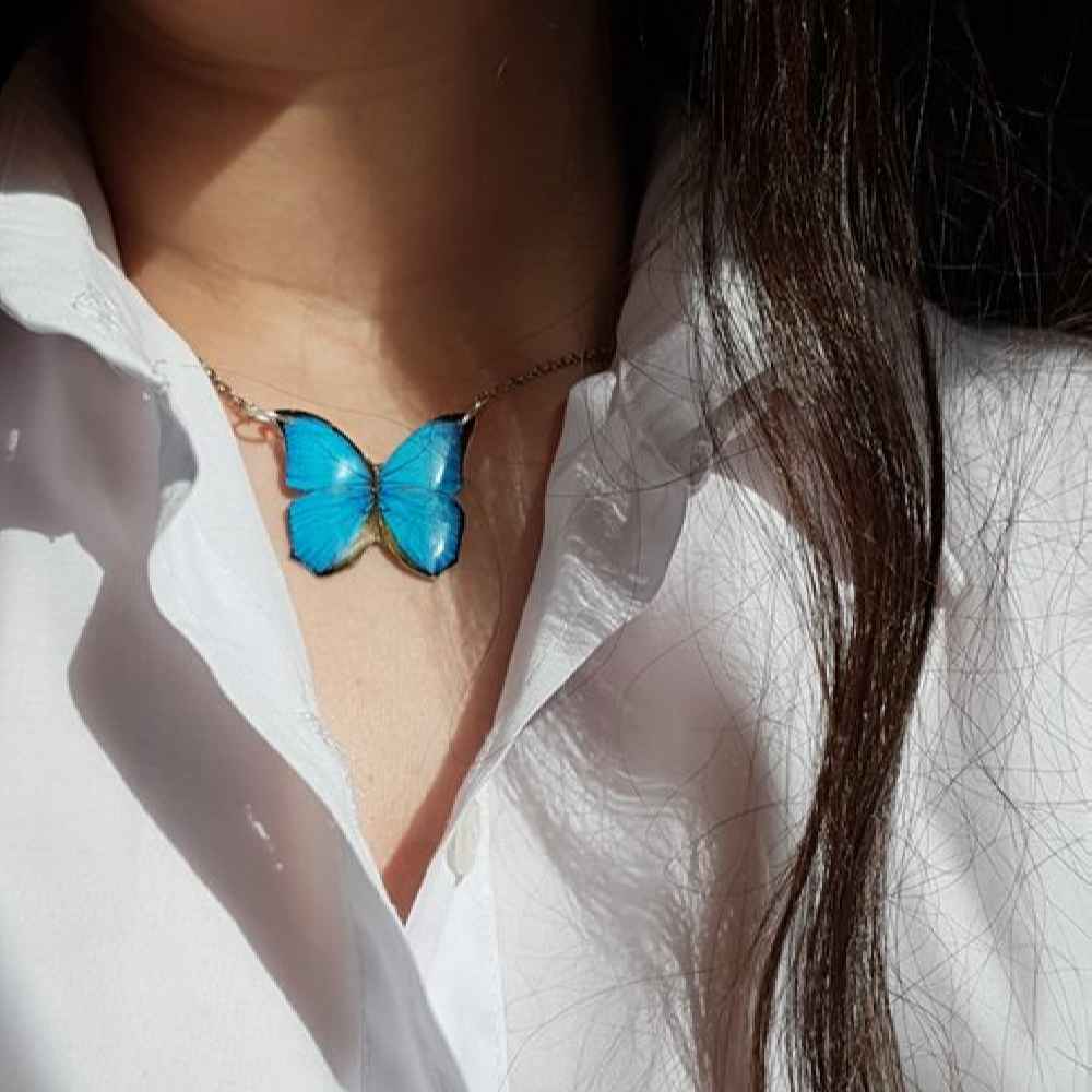 女款树脂项链吊坠 – 手工 Haleh 款