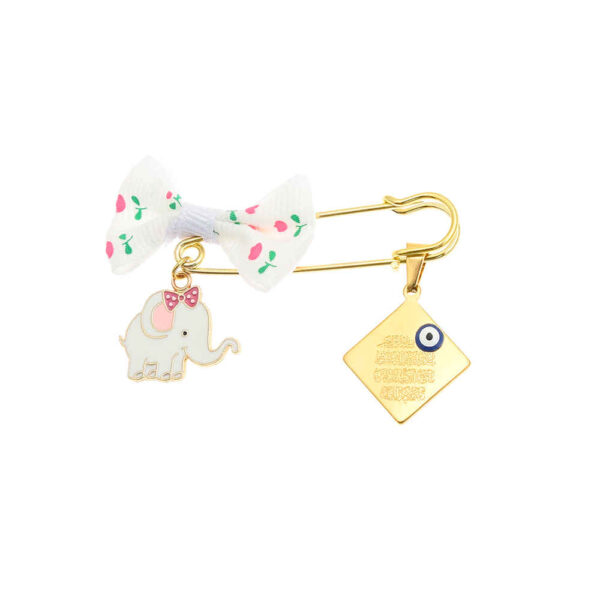 儿童伊斯兰安全别针胸针 – 大象