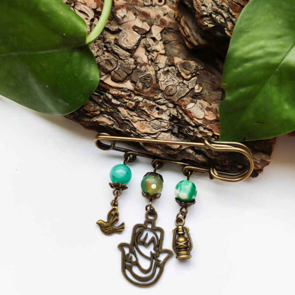 伊斯兰新生儿安全别针胸针 – 安拉