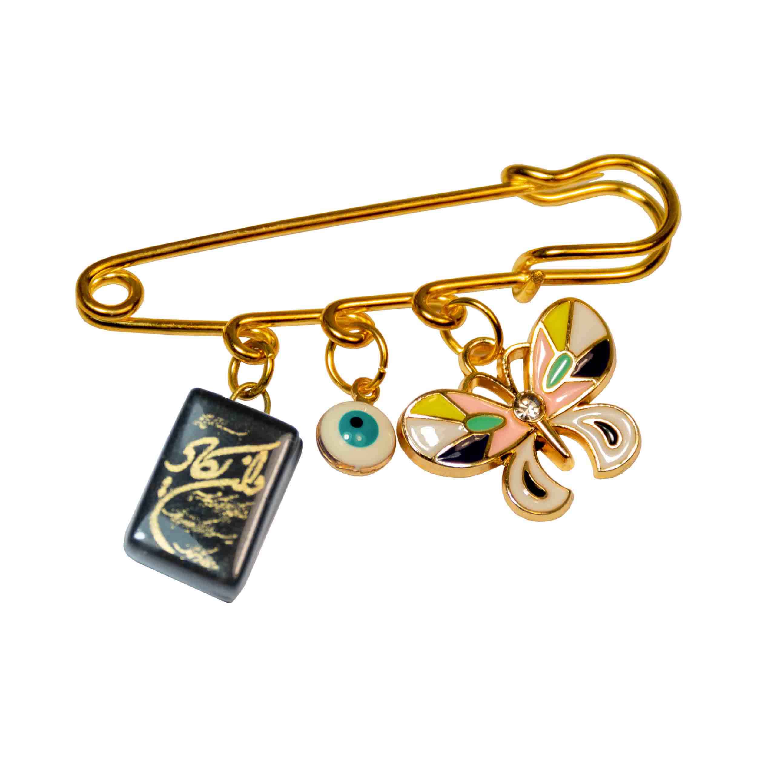 Main image of 伊斯兰新生儿安全别针胸针 – 蝴蝶