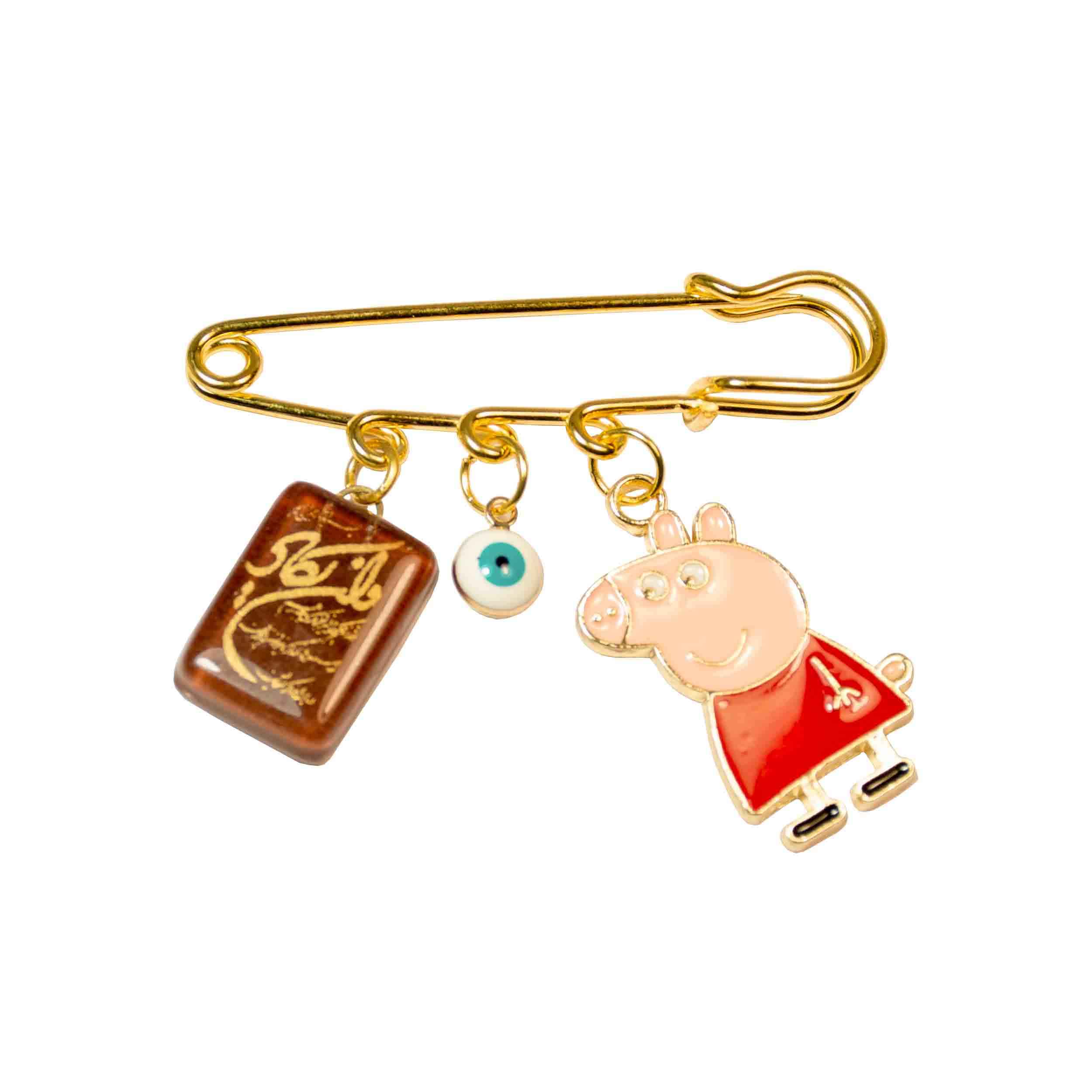 Main image of 伊斯兰新生儿安全别针胸针 – 小猪佩奇